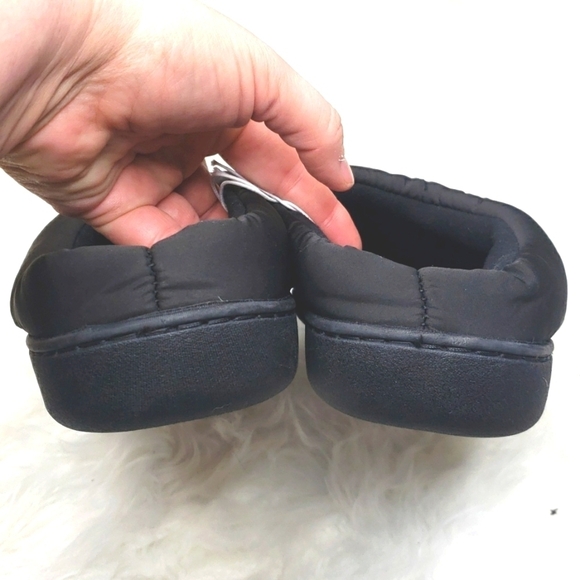 Abound Black Mr. Union Puffer Slipper Small 7/8 Quilted Nylon NWT - Picture 7 of 8